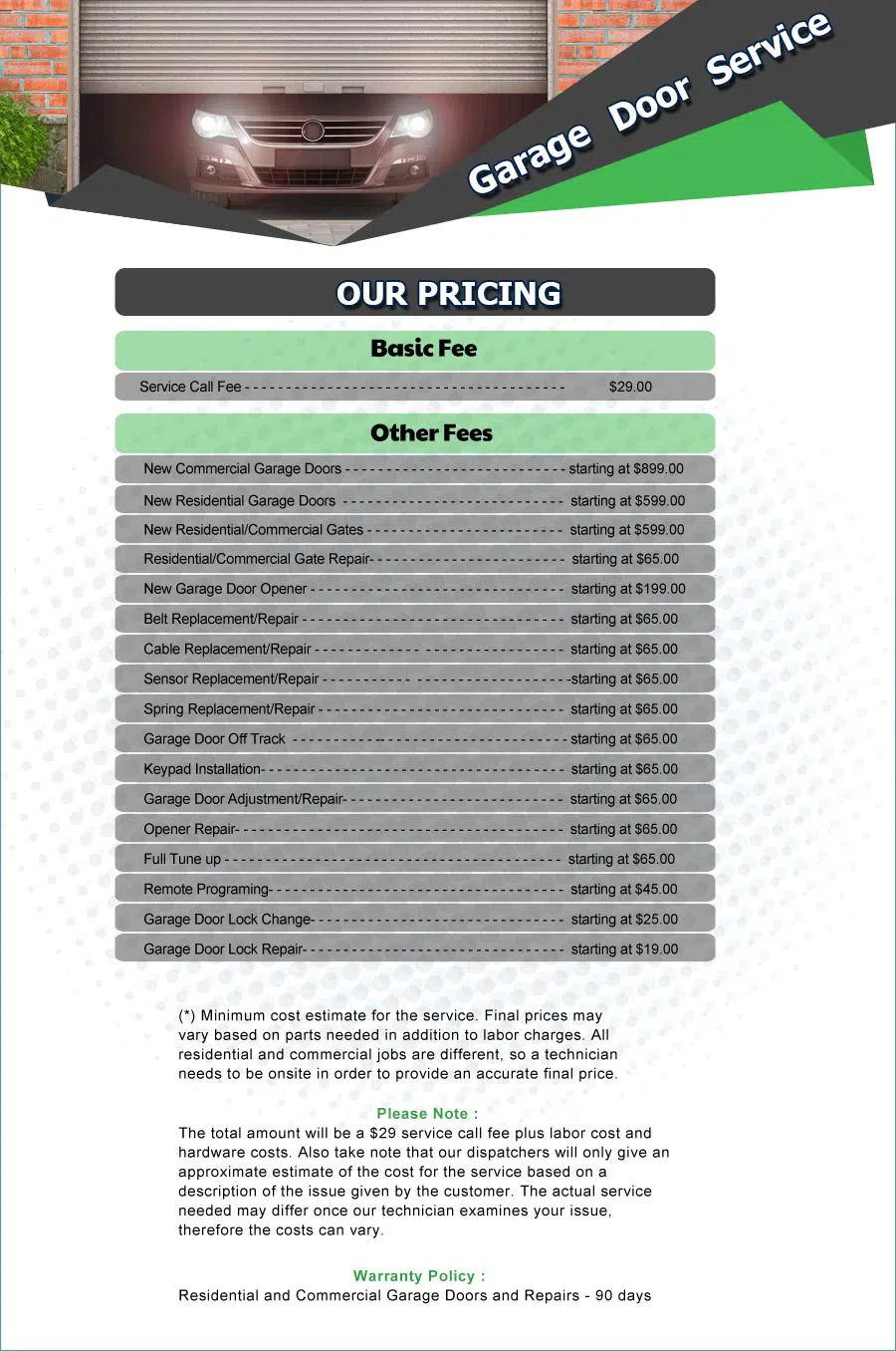 Galaxy Garage Door Service Glyndon, MD 410-855-4685